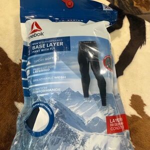 Reebok Blue and White Breathable Base Layer